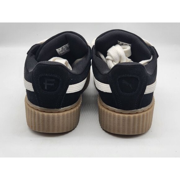 Puma Fenty Black Suede Creepers Phatty Black Warm White Womens Shoes Size 6.5 - Picture 6 of 10